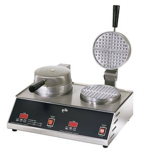 Star SWB7R2E Standard Double 7in Round Waffle Baker
