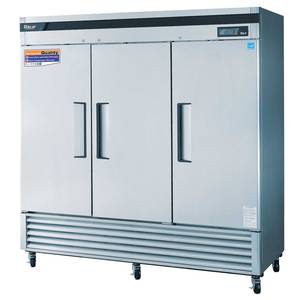 Turbo Air TSF-72SD-N 63.8cuft Commercial Reach In Freezer 3 Solid Doors