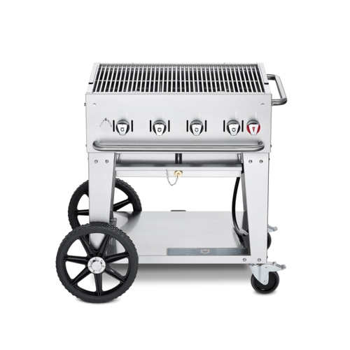 Crown Verity, Inc. CV-MCB-30NG 30in Stainless Outdoor Natural Gas Grill Charbroiler