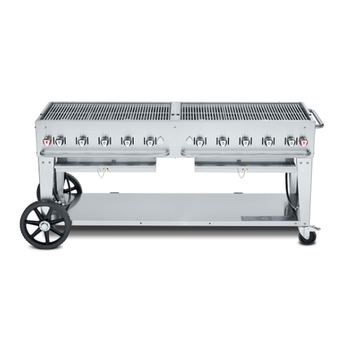 Crown Verity, Inc. CV-MCB-72 72in Stainless Steel Outdoor Charbroiler Grill - LP