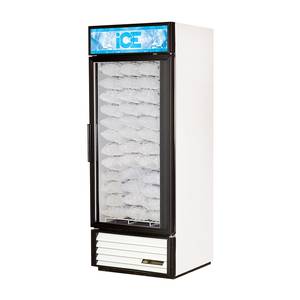 True GDIM-26NT-HC~TSL01 26cf Ice Bag Display Merchandiser Freezer Glass Door