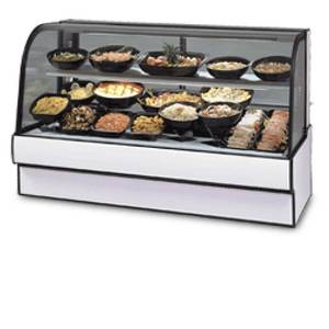 Federal Industries CGR7748CD 77" x 48" Refrigerated Curved Glass Deli Case