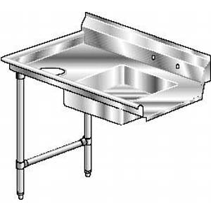 Aero Manufacturing XSD-60 NSF 16 Gauge, 304 S/s ,Soiled Dishtable 60in 