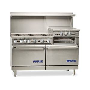 Imperial IR-6-RG24-CC 60" Range Gas w/ 2 Convection Ovens & 24"Raised Griddle