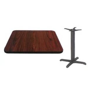 American Tables & Seating C2424 / T2222 Reversible 24 x 24 Table Top w/ 22 x 22 Base