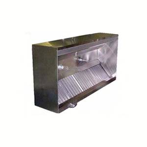 Superior Hoods BSSM48-07 7 Ft All Stainless Steel Box Grease Hood w/ Make Up Air Vent
