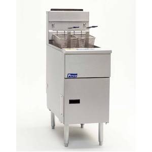 Pitco SG14-S Pitco Solstice 50lb Stainless Steel Deep Fryer