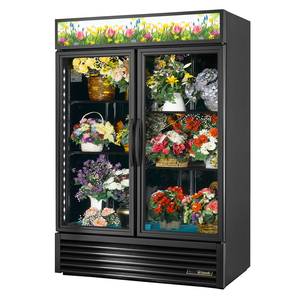 True GDM-49FC-HC~TSL01 49 Cu.Ft Dual Glass Door Floral Display Cooler