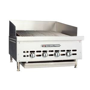 Bakers Pride XX-4 Low Profile XX Series 21" Countertop Radiant Gas Charbroiler