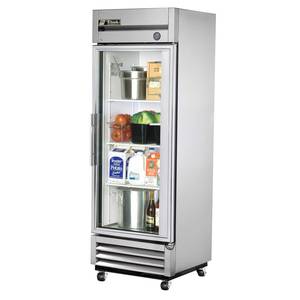 True T-19G-HC~FGD01 19 cu.ft. S/s Reach-in Refrigerator w/ 1 Glass Door
