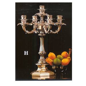 Apex Fountains CH19-38L4-6C Apex Fountains Chateau 4 light Nickel 19in Candelabra