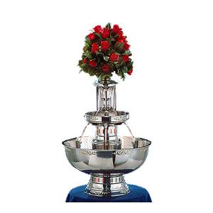 Apex Fountains 4004-04-SS Princess 7 Gallon Stainless Champagne Beverage Fountain