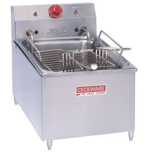 Grindmaster-Cecilware EL250 Counter Top 15lb Electric Fryer W/ 2 Fry Baskets