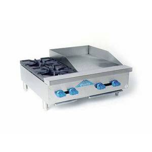Comstock Castle FHP30-18 30" Counter Top Combo w/ 2 Burners & 18" Griddle