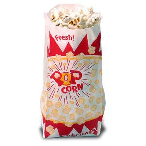 Benchmark 41002 1-1/2 oz Disposable Popcorn Serving Bags Case of 1000