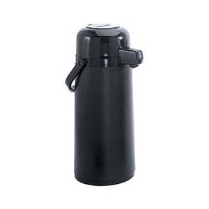 Update International NPDB-25/BK/BT 1ea Black Tin Airpot Glass Lined