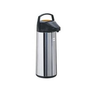 Update International FP-30D/OR/BT 1ea Black & Orange Airpot Glass Lined Stainless