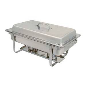 Update International SCC-19 1ea Full Size Stackable Val-U-Chafer Dish w/ Satin Finish