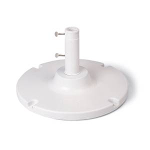 Grosfillex Grosfillex 35lb White Umbrella Table Base w/ 10" Stem