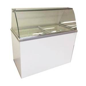 6 Flavor Deluxe Ice Cream Dipping Cabinet 10.3 Cu.Ft