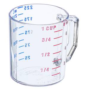 Cambro 25MCCW135 1 Dozen 1 Cup (Dry) Polycarbonate Measuring Cups