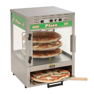 A.J. Antunes - Roundup PS-314 Pizza Station Oven w Rotating Rack Display Three 14" Pizzas 