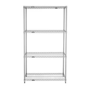 Titan Wire Shelving 1848-63CSET Chrome Wire Shelving Unit 18" x 48" x 63" 