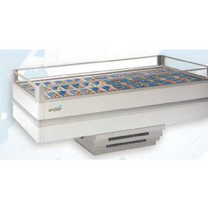 Excellence Commercial Products FIJI-60 11 Sq Ft Freezer Island Display 59" x 40"
