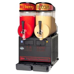 Grindmaster-Cecilware MT2ULBL Black Granita Frozen Beverage Dispenser Two 2.5 Gallon Bowls