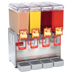 Grindmaster-Cecilware 8/4 2.2 Gallon 4 Bowl Cold Beverage Dispenser Agitation Series 