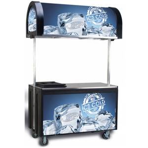 Iowa Rotocast Plastics IRP-4085 + CANOPY Adaptable Food Service Accessory Concession Cart W/ Canopy