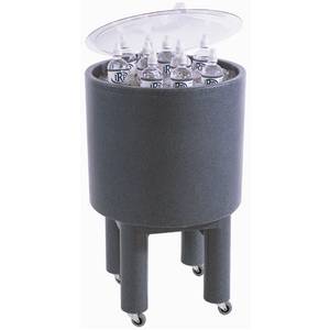 Iowa Rotocast Plastics IRP-200 Beverage Merchandiser w/ Casters 21" diam. x 34.5" tall