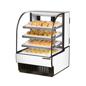 True TCGD-31 31in Curved Glass Non Refrigerated Dry Bakery Display Case