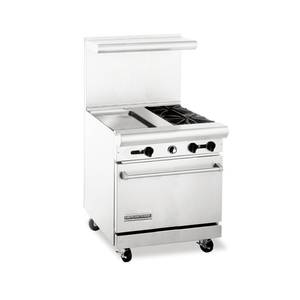 American Range AR-30-18G-2B 30" HD 2 Burner Restaurant Range w/ 18" Griddle & 26.5" Oven