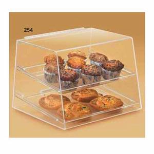 Cal-Mil 254 Acrylic Pastry Display Case Two Shelf Slant Front