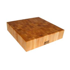John Boos CCB18-S Square Cutting Board 18" x 18" Maple Chopping Block 4" Thick