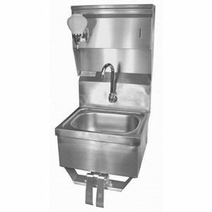 GSW USA HS-1615KC 16x15 Hand Sink Stainless Knee Operated & Soap Dispenser NSF