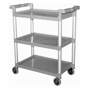 GSW USA C-23WM Utility Bus Cart Plastic W/ 4" Swivel Casters 350lb Load Cap