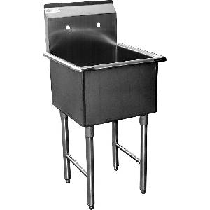 GSW USA SH24241M Mop Sink 1 Compartment Stainless 24" x 24" x 12" Bowl