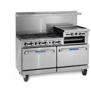 Imperial IR-4-G36-CC 60" 4 Burner Range With 36" Griddle & Dual Convection Ovens