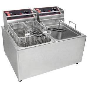Grindmaster-Cecilware EL2X25 Electric Deep Fryer Counter Top W/ Two 15lb Removable Tanks