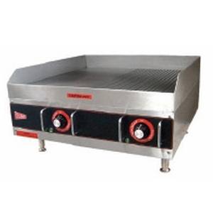 Grindmaster-Cecilware HDECG2424 Electric Griddle 24x24x13 Heavy Duty Grooved / Flat Grill