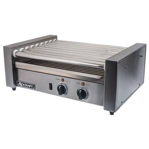 Adcraft RG-09 Stainless Concession 24 Hot Dog 9 Roller Grill Dual Control