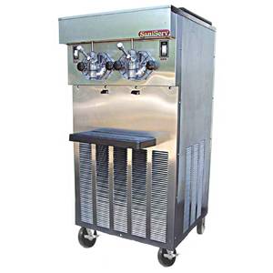 SaniServ 624 40 Quart Twin Flavor Milk Shake Machine Floor Model