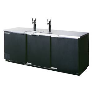 Beverage Air DD94HC-1-B 5 Keg Capacity Direct Draw Cooler w/ 2 Dual Faucet Columns