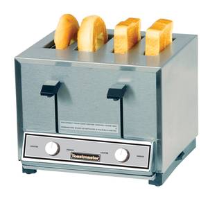 Toastmaster HT409 Four Slot Combo Toaster For Bread & Bagels 150 Slices/Hour