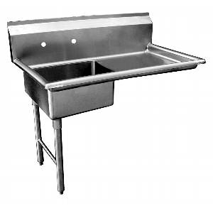 GSW USA DT48U-L 48" Stainless Undercounter Left Side Dish Table