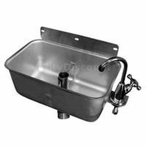 GSW USA HS-DSRE Wall Mount Dipperwell S/s Sink 10"W x 6"L x 4"H W/ Faucet