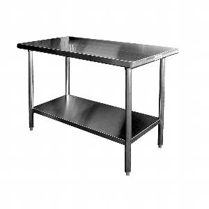 GSW USA WT-P2472 Premium 72" x 24" 16 Gauge Stainless Steel Work Table
