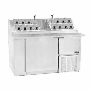 Nor-Lake ZF122SMS/0-2 54" Ice Cream Topping Cabinet, w/ 16 Openings